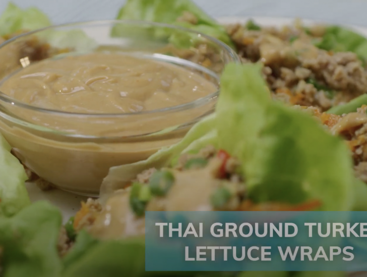 Thai Ground Turkey Lettuce Wraps